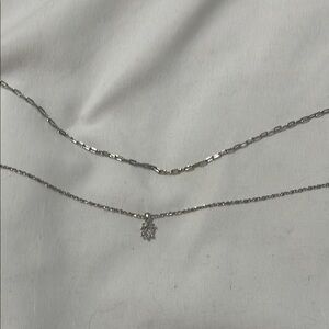 Elegant Silver Necklace Set
